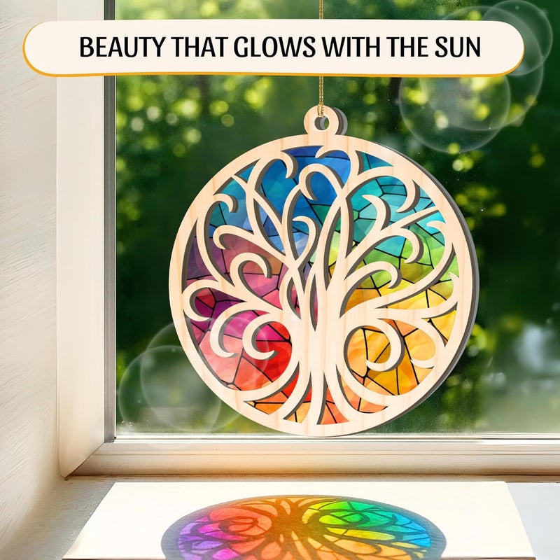 Hutato Tree of Life Ornament 2025 - Strength Ornaments Christmas Decor, Suncatcher Design Gifts for Women, Meaningful Ornaments Christmas Decoration, Gift Idea, Bauble Present, Gift Exchange Decor - Image 5